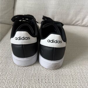 Adidas Black and White Athletic Shoes